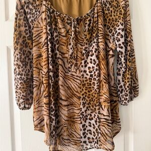 Leopard Print Women's Top